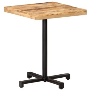 Bistro stôl štvorcový 60x60x75 cm surové mangovníkové drevo