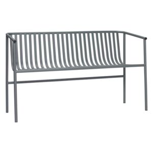 Sivá železná lavica Hübsch Bench