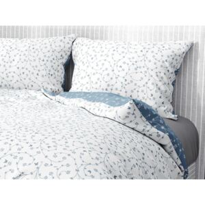 Goldea bavlnené posteľné obliečky - vzor 782 kvietky a motýle 140 x 200 a 70 x 90 cm