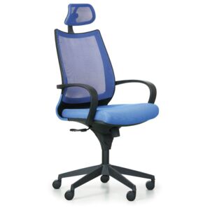 Kancelárska stolička FUTURA, modrá/čierna