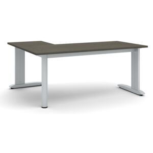 Kancelársky stôl Flexible L 1800 x 1400 mm, wenge