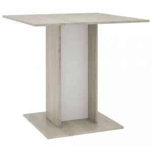 Jedálenský stôl 80x80 cm Dekorhome Dub sonoma / biela