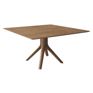 T 110 Jedálenský stôl masívny, pevný, orechové drevo, kvadratický Hülsta