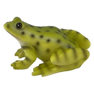 Soška do skalky žaba malá zelená sv.7cm