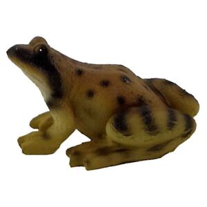 Soška do skalky žaba malá hnedá 7cm