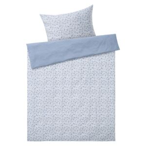 MERADISO® Renforcé posteľná bielizeň, 140 x 200 cm, floral modrá (100300942)