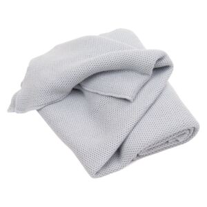 Pletená bambusová deka pre deti - Light grey
