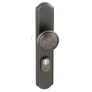 Bezpečnostné kovanie MP Lyon / Firenze PLUS (OGA) - PZ kľučka-kľučka otvor na cylindrickú vložku/OGA (antik šedá)