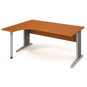 Rohový písací stôl SELECT, pravý, dezén buk