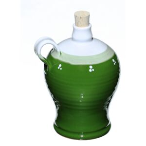 Fľaša keramická zelená