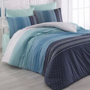 Bavlnené posteľné obliečky Summer modré štandardná dĺžka