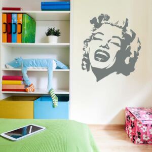 GLIX Marilyn - nálepka na stenu Šedá 30 x 40 cm