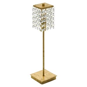 Eglo Eglo 97725 - LED Krištáľová stolná lampa PYTON GOLD G9/3W/230V EG97725 + záruka 5 rokov zadarmo