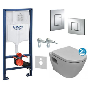 Grohe Rapid SL - Súprava na závesné WC + klozet a softclose sedadlo 39186000 38528SET-KH - 5 let rozšířená záruka