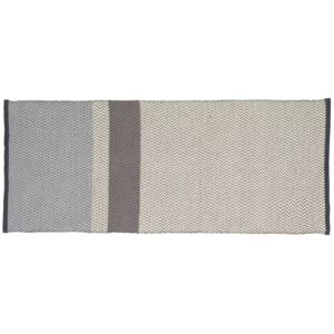 Vlnený koberec Grey/Off white 80x200 cm