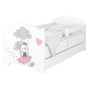 Baby Boo Detská posteľ Oskar Králiček 160x80 cm