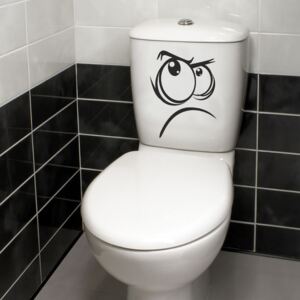 Dekoratívna samolepka na toaletu Not Happy