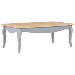 Konferenčný stolík, sivý a hnedý 110x60x40 cm, borovicový masív