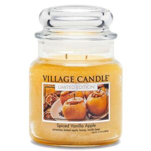 Village Candle Vonná sviečka v skle - Spiced Vanilla Apple-Pečené vanilkové jablko, stredná
