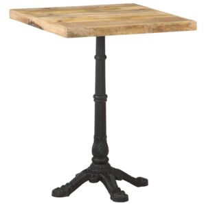 Bistro stolík 60x60x77 cm surové mangovníkové drevo