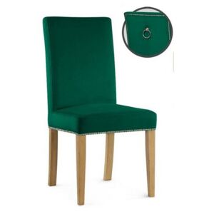 OVN stolička WILLFORD III KR 19 zelená/ dub masív