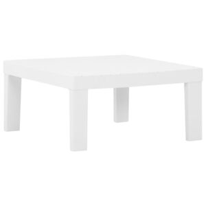 Záhradný stôl plastový biely