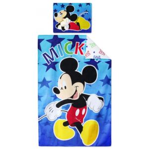 Detské obliečky do postieľky 90x140 Mickey Mouse Modrý