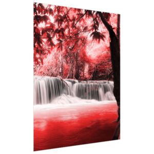 Fototapeta Vodopád v červenej džungli 150x200cm FT2552A_2M