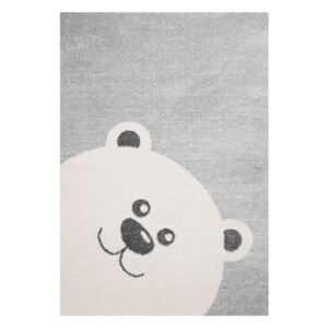 Detský sivý koberec Zala Living Bear, 120 × 170 cm