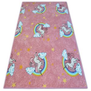 Detský koberec UNICORN JEDNOROŽEC ružový - 100x150 cm