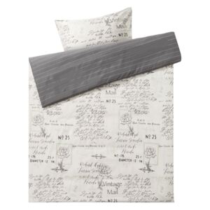 MERADISO® Obojstranná bavlnená posteľná bielizeň R, béžová / šedá popis (100280500)