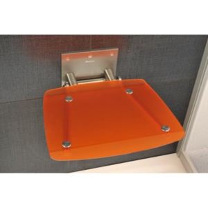 RAVAK OVO-B-ORANGE sedátko do sprchy sklopné farba oranžová