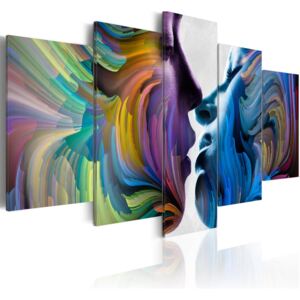 Obraz na plátne - Kiss of Colours 100x50 cm
