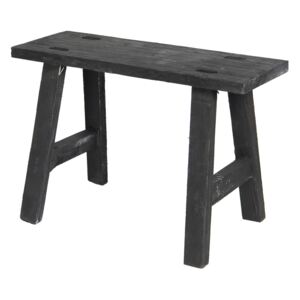 Čierna dekoračné stolička z dreva Quinton - 40 * 14 * 27 cm