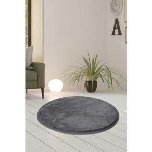 Sivý koberec Milano, ⌀ 90 cm