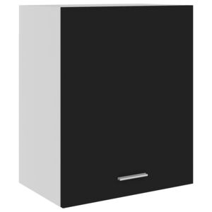 Závesná skrinka, čierna 50x31x60 cm, drevotrieska