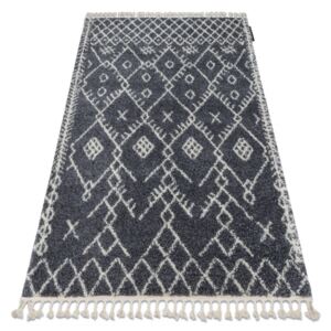 Koberec BERBER TANGER B5940 sivý / biely Fredzle berber marokánsky - 80x150 cm