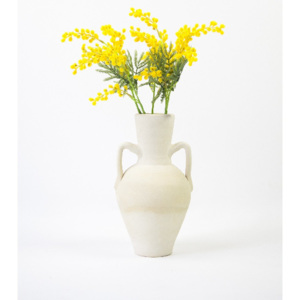 Krémová ílová váza Surdic Vessel Mimosa Flower