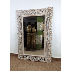 Zrkadlo MAGIC, hnedé, exotické drevo, ručná práca 120 x 80 cm