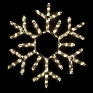 ACA DECOR LED Vánoční svítidlo vločka do okna 25W, teplá bílá barva, IP44