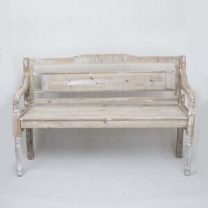 Drevená lavička vintage 130×85 ×40 cm