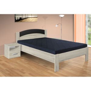 Manželská posteľ Jason 200x180 cm farba lamina: biela 113, typ úložného priestoru: bez úložného priestoru, typ matraca: bez matraca