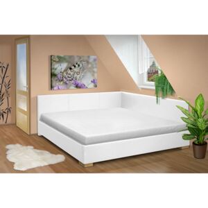 Manželská posteľ s čelami Martina 180x200 cm Barva: eko bílá
