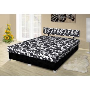 Manželská posteľ s úložným priestorom Adéla 160x200 cm Barva: černá