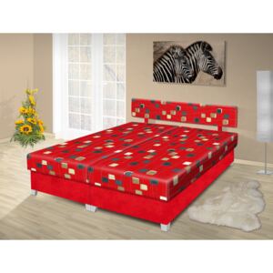 Manželská posteľ s úložným priestorom Adéla 160x200 cm Barva: červená