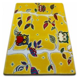 Detský koberec Kids Forest žltý C427 - 120x170 cm