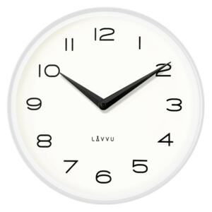 Lavvu LCT1213 Kovové hodiny Living, biela a čierna