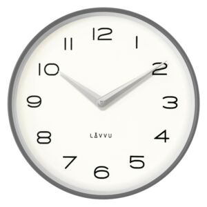 Lavvu LCT1215 Kovové hodiny Living, sivá a strieborná