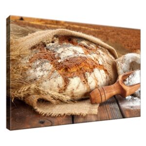 Obraz na plátne Vidiecky domáci chlieb 30x20cm 1356A_1T