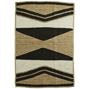 Jutový koberec Arrow Natural/Black 120x180 cm